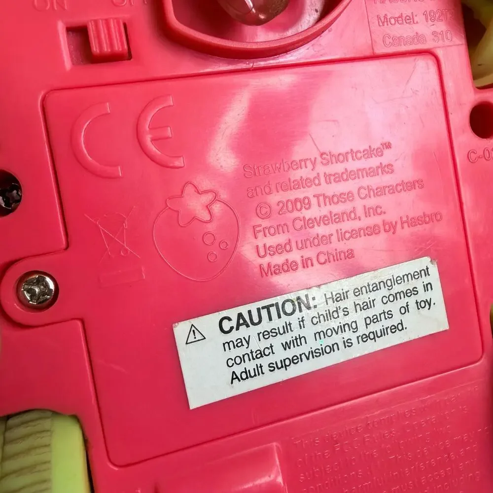 2009 Hasbro Strawberry Shortcake Berry Cruiser RC Remote Control Car Tested